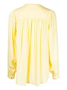 Yves Salomon Asymmetrische blouse - Geel
