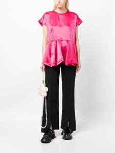 Comme Des Garçons Blouse met ruches - Roze