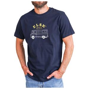 ELSK  Adventurous Brushed T-Shirt - T-shirt, blauw