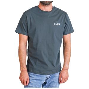 ELSK  Real Estate Brushed T-Shirt - T-shirt, blauw