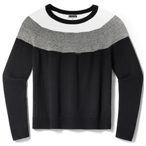 SmartWool  Women's Edgewood Colorblock Crew Sweater - Trui, zwart