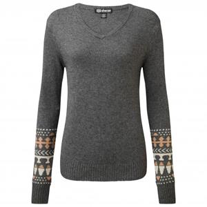 Sherpa  Women's Maya V-Neck Sweater - Trui, grijs