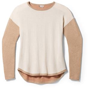 SmartWool  Women's Shadow Pine Colorblock Sweater - Trui, beige