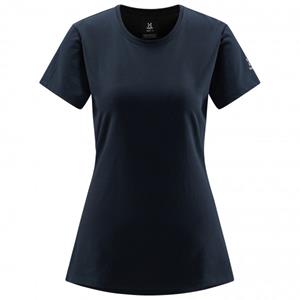 Haglöfs  Women's Outsider by Nature Tee - T-shirt, blauw/zwart