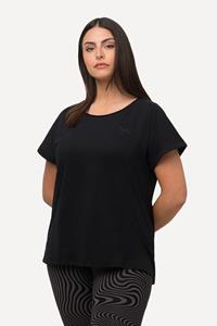 Ulla Popken Rundhalsshirt Loungewear-Shirt Oversized Stickerei Rundhals