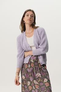 Sissy-Boy Vergrijsd Paarse Cardigan Met Driekwart Mouwen En Lurex