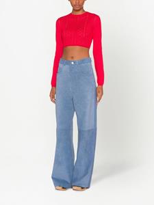 Miu Miu High waist broek - Blauw