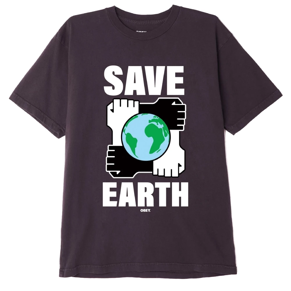 Obey Save The Earth casual t-shirt heren