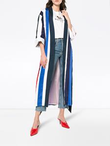 Natasha Zinko Striped midi robe - Veelkleurig