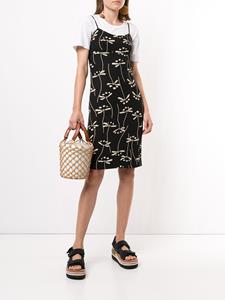 CHANEL Pre-Owned Maxi-jurk met bloemenprint - Zwart