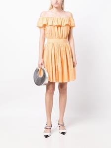 Miu Miu Pre-Owned Off-shoulder jurk - Oranje