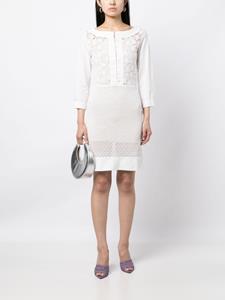 Christian Dior Mouwloze jurk - Wit