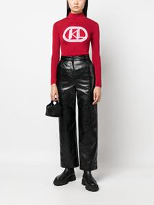 Karl Lagerfeld Trui met intarsia logo - Rood