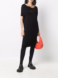 Junya Watanabe Comme des Garçons Pre-Owned 1990s gebreide jurk - Zwart