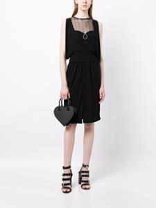 CHANEL Pre-Owned Gedrapeerde jurk - Zwart