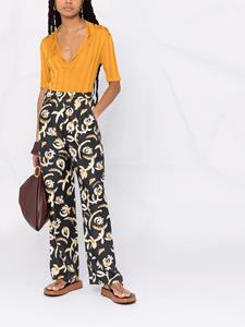 Nanushka Broek met elastische taille - Zwart