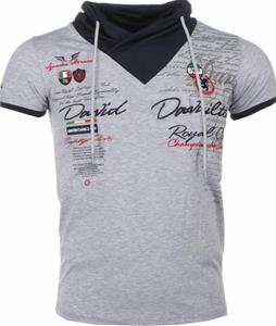 David Copper E t-shirt korte mouwen sjaalkraag