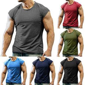 Hello Men Mens Sports T-Shirts Bodybuilding Gym Workout Fitness Training Tees Tops