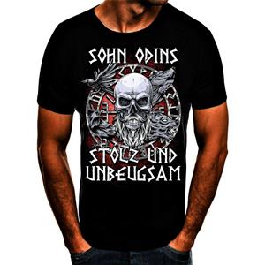 Shirtbude Sons of Odin Herrentag Party Fun Spruch Vatertag Tshirt T- Shirt
