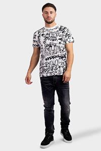 Versace Jeans T-shirt graffiti all over