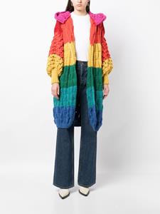 Letanne Soraya Rainbow cashmere cardi-coat - Rood