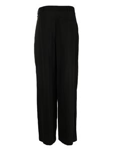 DKNY off-centre fastening straight-leg trousers - Zwart