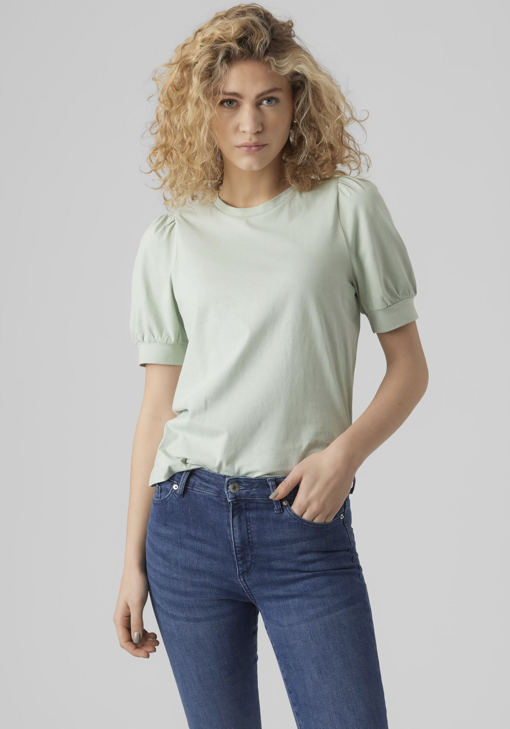 Vero Moda T-shirt VMKERRY 2/4 O-NECK TOP VMA JRS NOOS