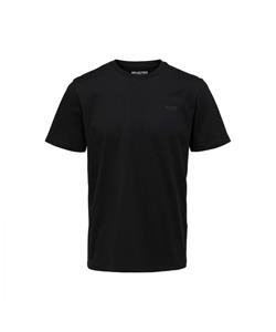 SELECTED HOMME T-Shirt SLHASPEN LOGO (1-tlg) aus Baumwollmix