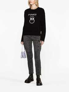 PINKO Intarsia trui - Zwart