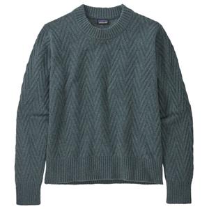 Patagonia  Women's Recycled Wool Crewneck Sweater - Wollen trui, blauw/grijs