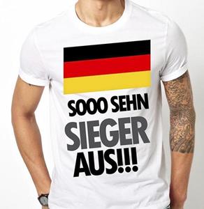 Shirtbude germany fußball football wm em sieger print tshirt