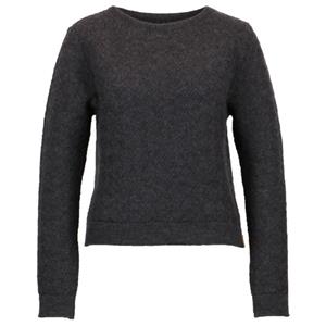 Albmerino  Women's Flecht Pullover - Wollen trui, zwart/grijs