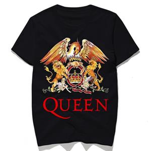 FT T Shirts Queen Band Heren T-shirt kroondruk paar kleding zomer T-shirt 2022 casual O-hals Tops Lovers Graphics T-shirt