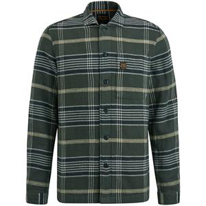 PME Legend Male Overhemden Psi2308206 Long Sleeve Shirt Ctn Matt Weave