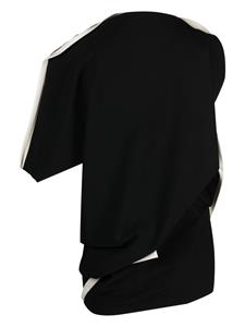 Issey Miyake Asymmetrische blouse - Zwart