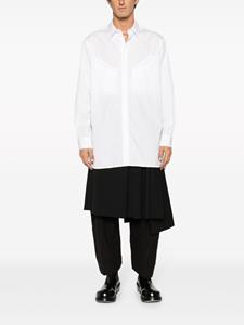 Yohji Yamamoto Overhemd met vlakken - Wit