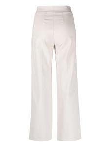 Semicouture seam-exposed detail high-waist trousers - Beige