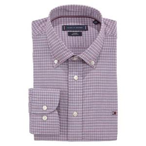 Tommy Hilfiger TAILORED Businessoverhemd CL-W BUSINESS CHECK RF SHIRT met tommy hilfiger-merklabel op borsthoogte