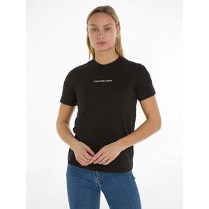 Calvin Klein T-shirt INSTITUTIONAL STRAIGHT TEE met merklabel