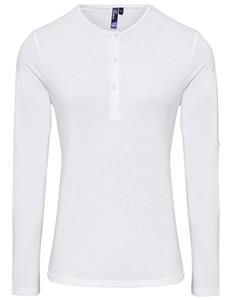 Premier WorkWear PW318 Womens Long-John Roll Sleeve Tee