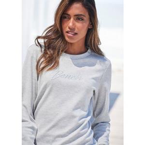 Bench. Sweatshirt "Loungeshirt", mit Logostickerei, Loungewear