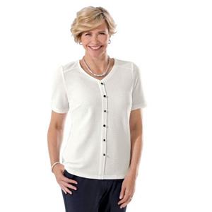 Classic Shirt met V-hals Shirt (1-delig)