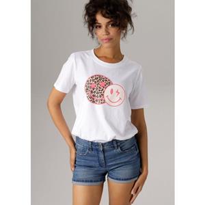 Aniston CASUAL T-shirt met coole smileys print