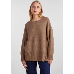 pieces Strickpullover "PCNANCY LS LOOSE O-NECK KNIT NOOS BC", Oversized