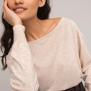 LA REDOUTE COLLECTIONS Trui met boothals, soepel tricot