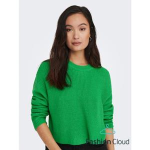 Only Malavi L/s Cropped Pullover Knt Green Bee GROEN 