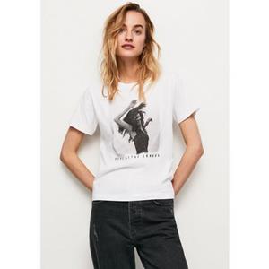 Pepe Jeans T-Shirt SONYA in figurbetonter Passform und mit tollem markentypischem Frontprint