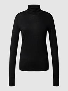 BOSS ORANGE Langarmshirt "C Emerie 2", Premium Basic, hochwertige atmungsaktive Qualität, Stehkragen, Rolli