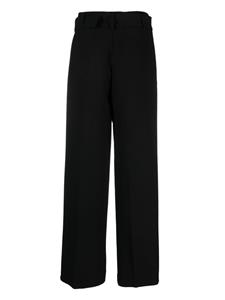 DKNY belted straight-leg trousers - Zwart