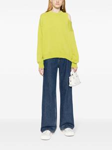 STUDIO TOMBOY fine-knit cut-off jumper - Groen